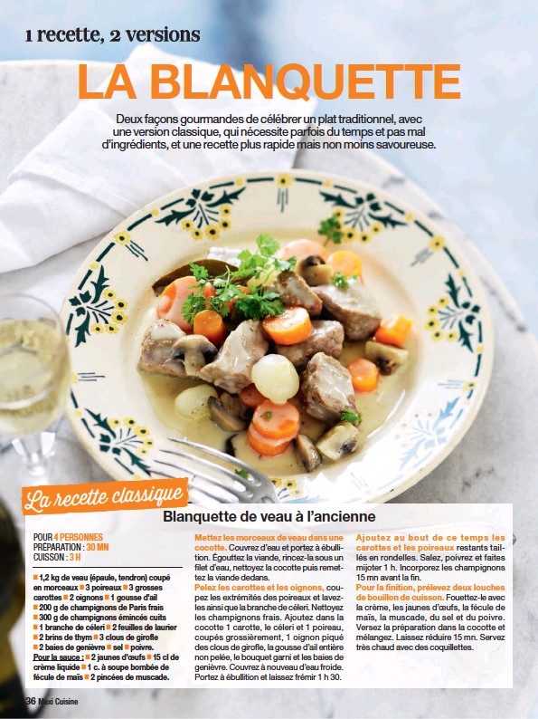 Pressreader Maxi Cuisine 2018 12 31 Blanquette De Veau A L