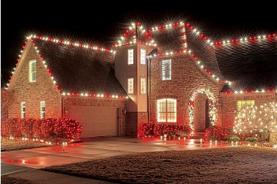 Raspaw: Red And White Christmas Lights Outdoor