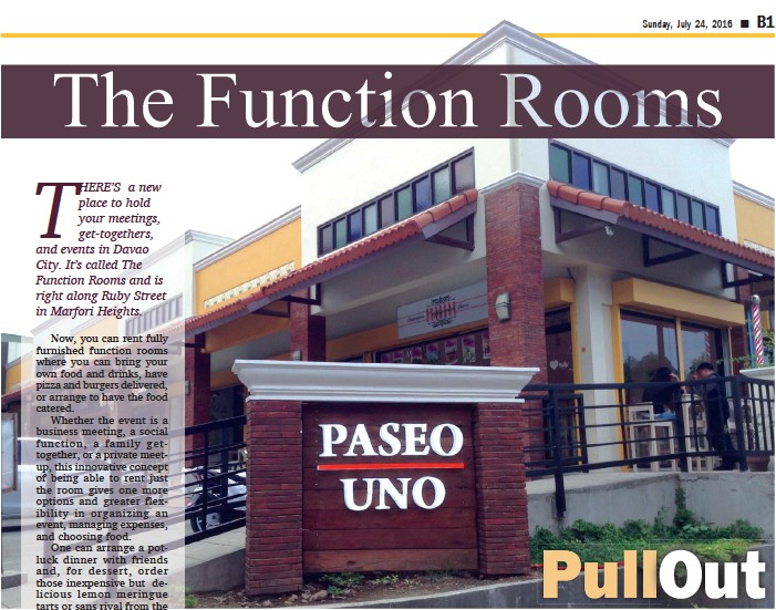 Pressreader Sun Star Davao 2016 07 24 The Function Rooms