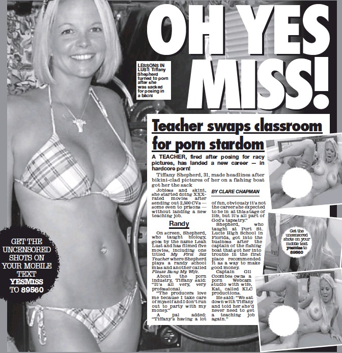 Bikini Teacher - PressReader - Sunday Sport: 2009-11-03 - OH YES MISS!