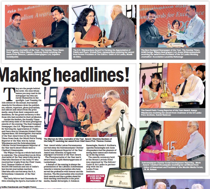 Pressreader Sunday Times Sri Lanka 2014 08 10 Making Headlines