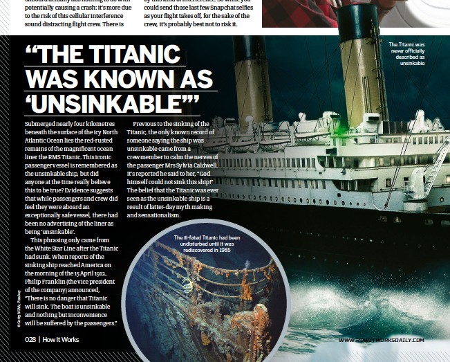 Pressreader How It Works 2018 01 25 The Titanic Was