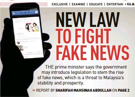 Image result for fake news law malaysia